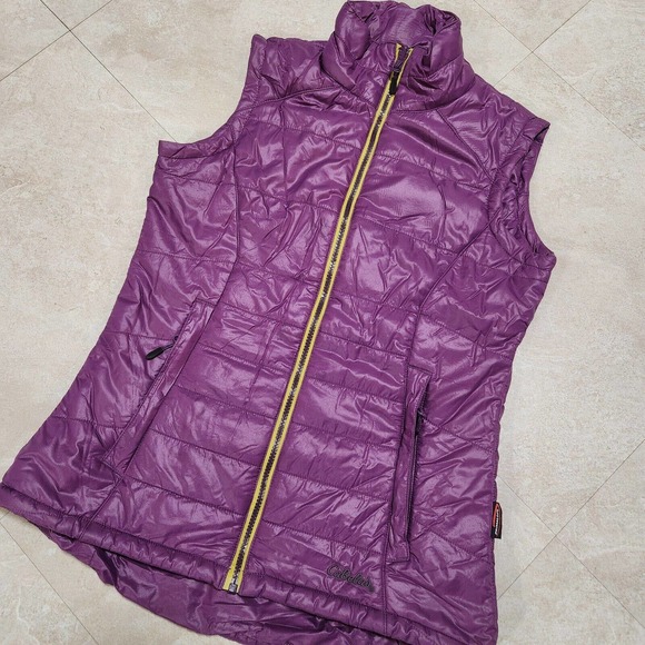 Cabela's Womens S Small Purple Primaloft Insulated Goose Down Puffer Vest Jacket - Picture 1 of 12